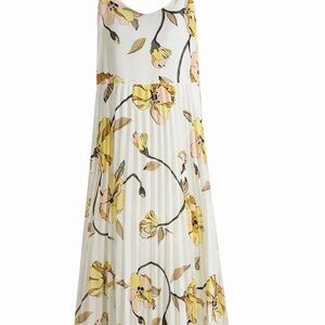 A New Day White and Yellow Floral Maxi Dress
